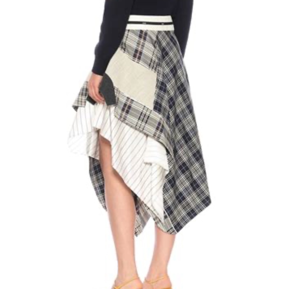 Monse Draped Plaid Jacket Skirt NWT US4 - Picture 7 of 16